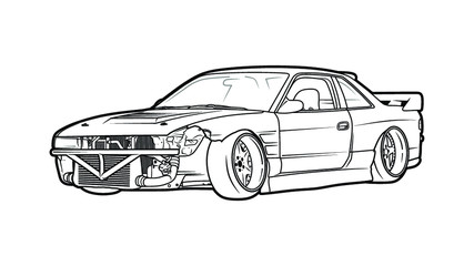 Broken Drift Stance Car © Artem