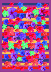 floral background graphic design vector art