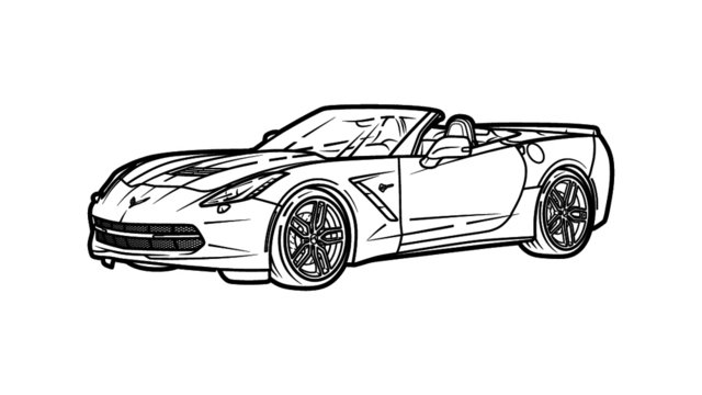 Corvette Silhouette Clip Art