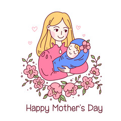 Happy friendship day. Mother and daughter or son