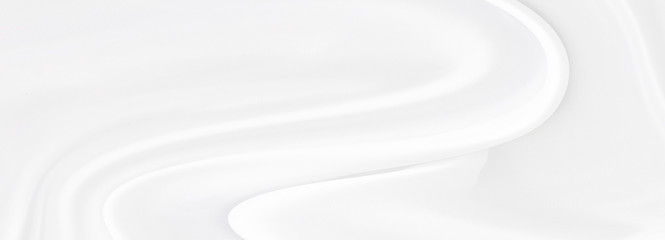 White gray satin texture that is white silver fabric silk panorama background with beautiful soft...
