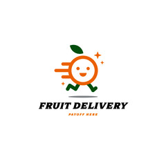 Fototapeta na wymiar Food delivery logo