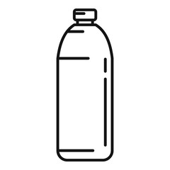 Water bottle icon. Outline water bottle vector icon for web design isolated on white background
