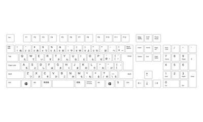 キーボード keybord ベクター素材