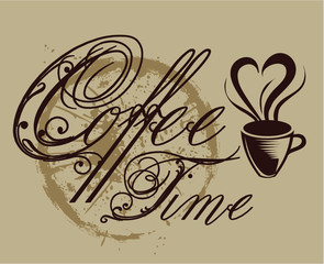 Fresh Turkish coffee print embroidery graphic design vector art