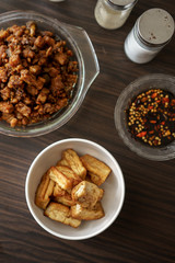 oseng tempe. traditional indonesian culinary food