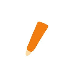 Cosmetic tube for gel, lotion, cream. Beauty product package, vector illustration. Hand drawn graphic.