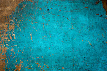 The old wooden plank background is coated in green.