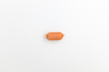 Vienna sausage on white background