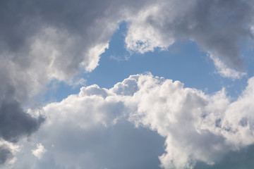 Obraz premium The blue sky of Nazareth, where Jesus Christ grew and lived for many years