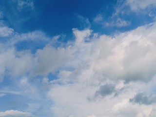 blue sky and white clouds seen during the day