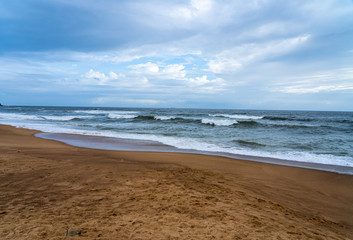 Fototapeta na wymiar Candolim Beach is a popular destination in Goa