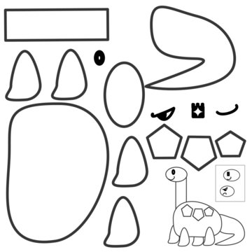 Neosauropoda dinosaur ( sauropod, Diplodocus, Brontosaurus, Apatosaurus, Camarasaurus, Borosaurus, Amphicoelias, Vulcanodon, Gigantosaurus, Barapasaurus, Jobaria, Atlasaurus, Spinophosaurus )