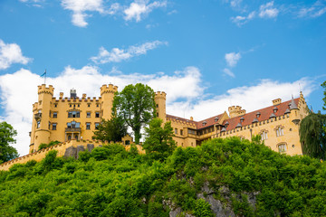 Fototapeta na wymiar Hohenschwangau Castle, Fussen, Bavaria, Germany