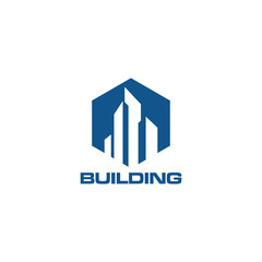 Building Construction Real Estate Logo Template Vector Icon
