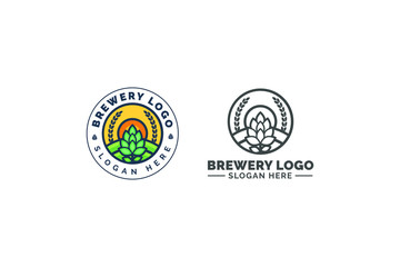 logo with the concept of a brewery