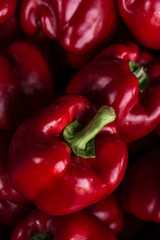 red peppers on the market