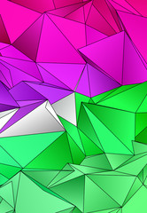 Obraz premium Abstract Low-Poly background. triangulated texture. Design 3d. Polygonal geometrical pattern. Triangular modern style