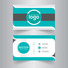 Abstract business card Design Modern corporate business card Design Template 