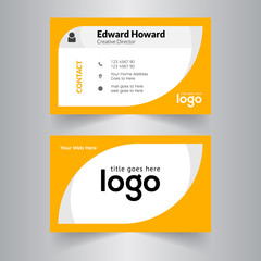 Abstract business card Design Modern corporate business card Design Template 
