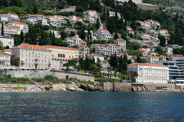 Fototapeta na wymiar Dubrovnik aux bords de l'Adriatique