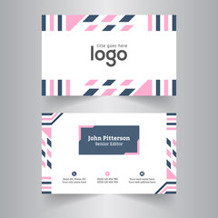 Creative business card design template.