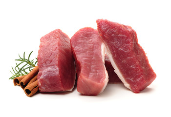 Pork Tenderloin on the white background