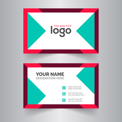 Naklejka premium Creative business card design template.