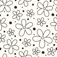 Texture with cute flowers. Mother’s Day, Women’s Day and Valentine’s Day background. Vector