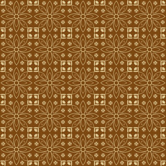 Modern Indonesian batik motifs with simple brown color