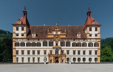 Fototapeta na wymiar Eggenberg castle in Graz Austria