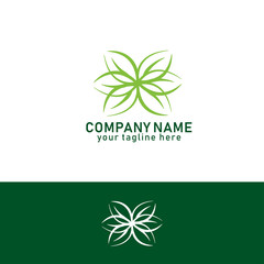 Eco icon green leaf vector illustration isolated.Abstract green leaf logo template. eps 10.can be used for the needs of personal logos, company logos and other needs.
