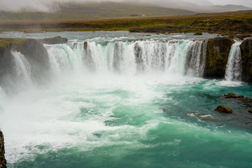 The Godafoss Icelandic: Goðafoss  waterfall of the gods, is a famous waterfall in Iceland.