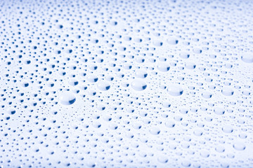 Water droplets. Taste, see and smell water. Wellness concept