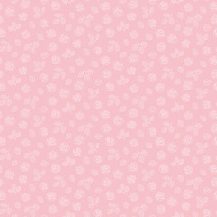 Rose seamless pattern. Pink floral background