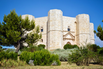 Fototapeta na wymiar Panoramic view of Castel del Monte, Puglia. Italy