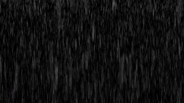 Heavy rain with large drops and transparent loop background