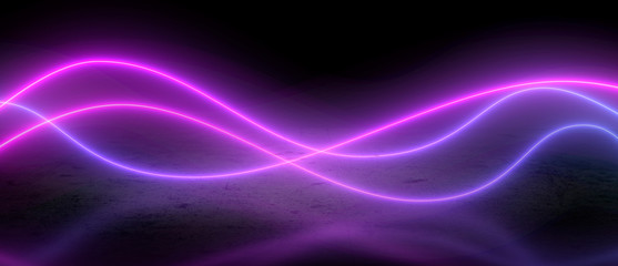 Fototapeta premium Neon lines