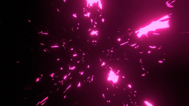 Futuristic zoom effects, infinity or seamless loop. Animation of an abstract digital speed line motion. Zooming in towards camera, glow, flying through dynamic technology concept background.