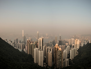 Obraz premium Hong Kong viewed from the peak