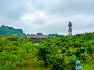 Famous Bai Dinh temple, Ninh Binh, Vietnam