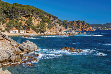 Beautiful turquoise water in Costa Brava