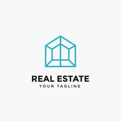 real estate logo modern template