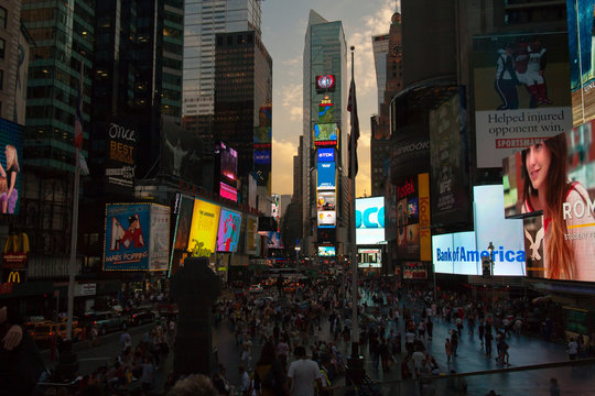 Crowd At Time Square