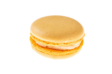 macaroon cake on a white background