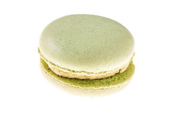 macaroon cake on a white background