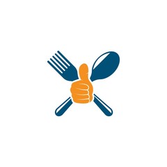 fork,spoon logo icon vector illustration