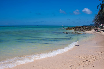 Beautiful beach on a small paradise island
