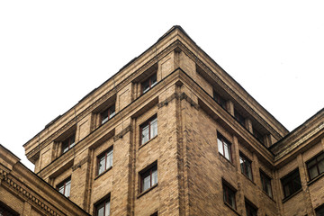 Fototapeta na wymiar facade of an old university building in Kharkiv, Ukraine