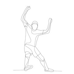 vector, on a white background, man drops sketch with lines